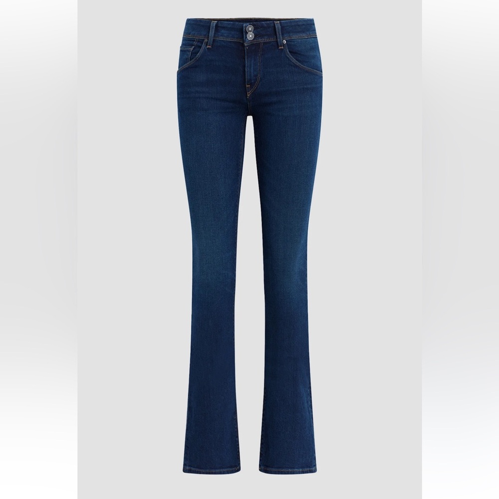Hudson Beth Mid Rise Baby Boot Cut Jeans
